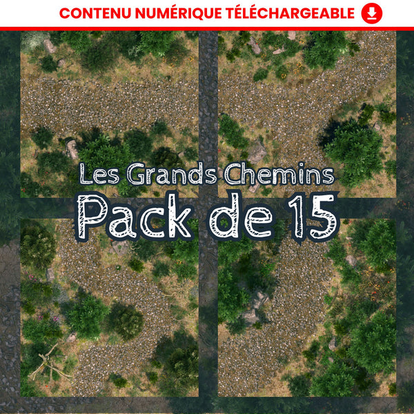 Pack de 15 Battlemaps - Les Grands Chemins