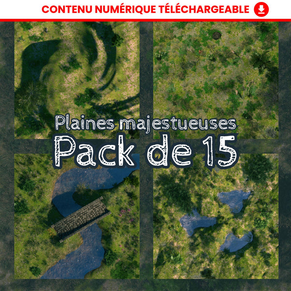 Pack de 15 Battlemaps - Plaines Majestueuses